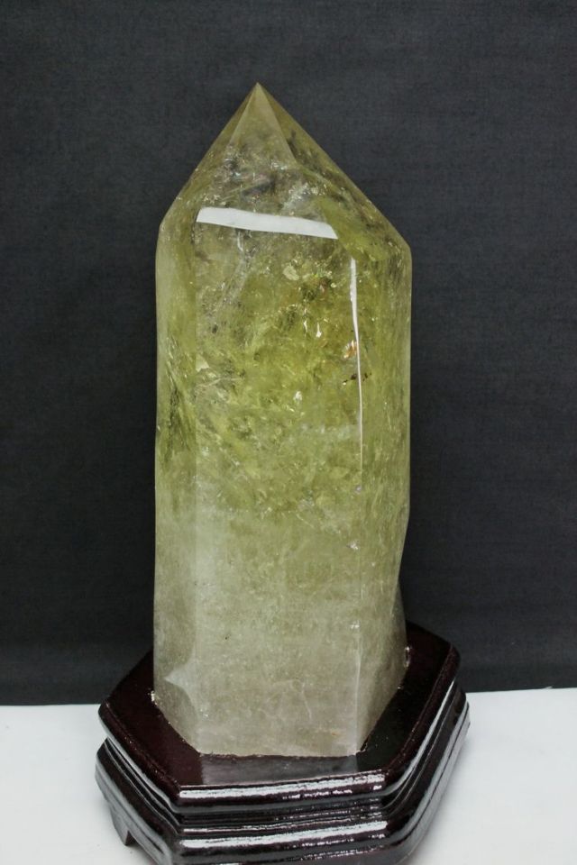 4.3Kg シトリン水晶 六角柱[T719-3227]