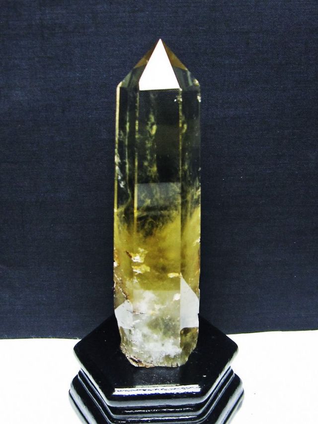 シトリン水晶 六角柱 [t719-4356]