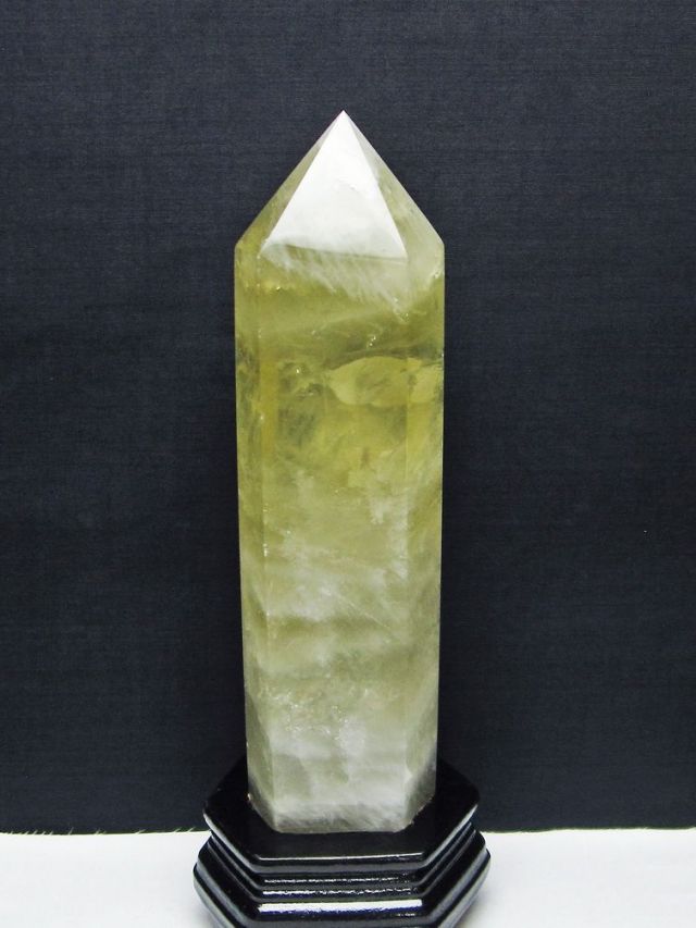 1.6Kg シトリン水晶 六角柱[T719-4523]