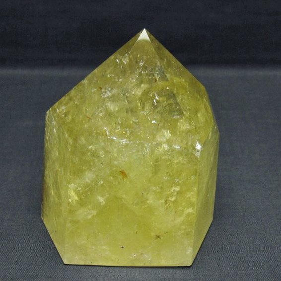 シトリン水晶 六角柱[T719-4799]