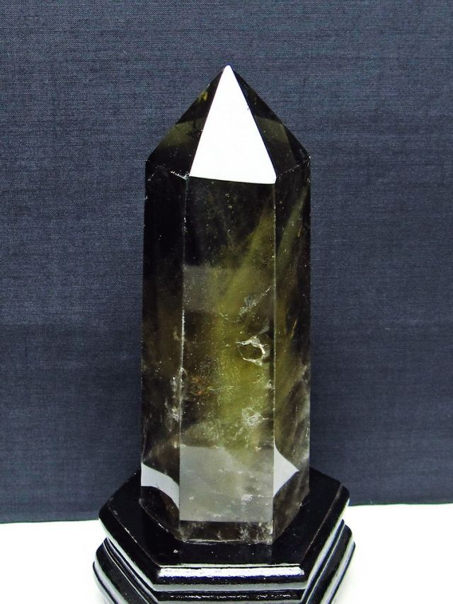 1.1Kg シトリン水晶 六角柱[T719-5055]
