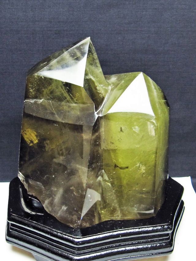 5.6Kg シトリン水晶ダブルポイント[T719-5059]