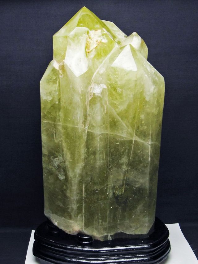 13.5Kg シトリン水晶ダブルポイント同梱不可[T719-5063]