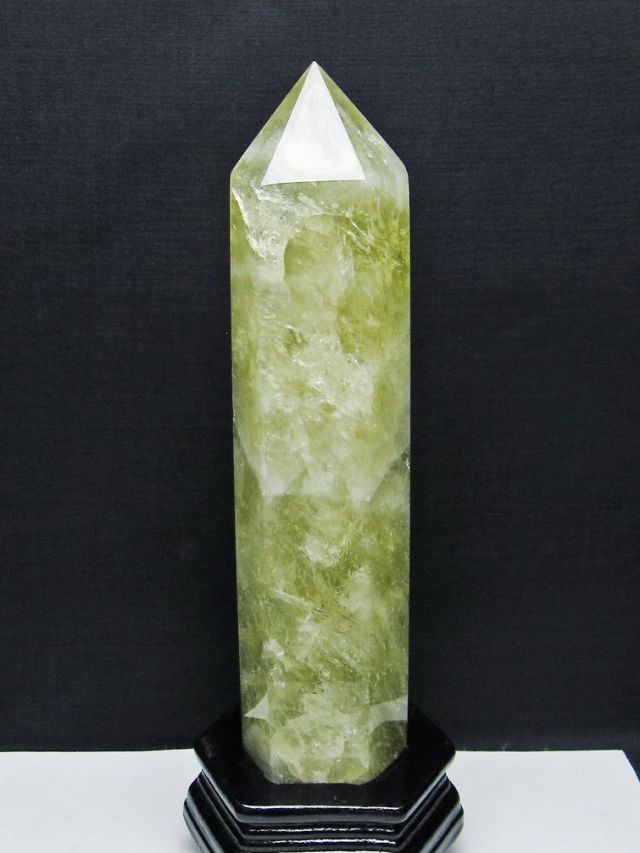 1.4Kg シトリン水晶 六角柱 [t719-5115]