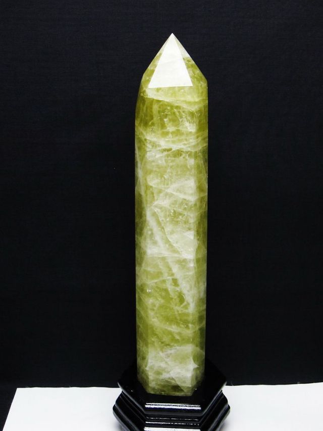 1.6Kg シトリン水晶 六角柱 [t719-5270]
