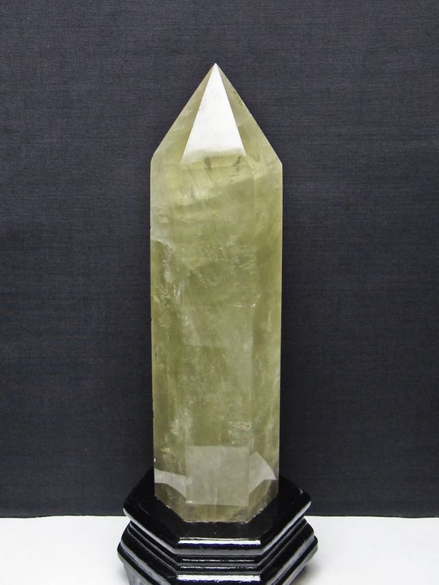 1.4Kg シトリン水晶 六角柱 [t719-5348]