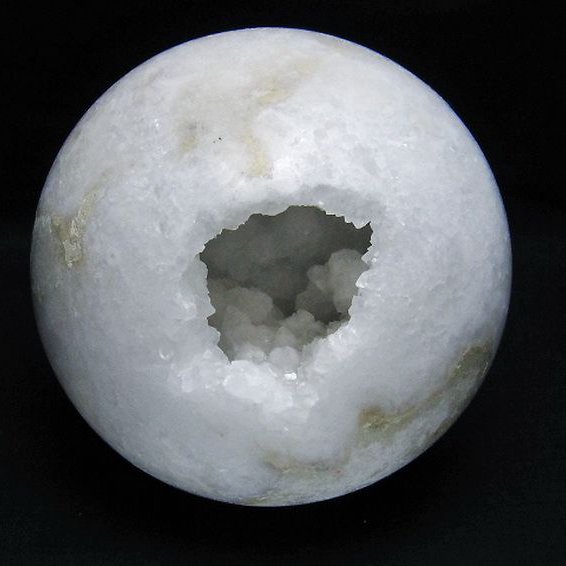 2Kg モロッコ産 水晶 笑口 丸玉 130mm [t722-1004]