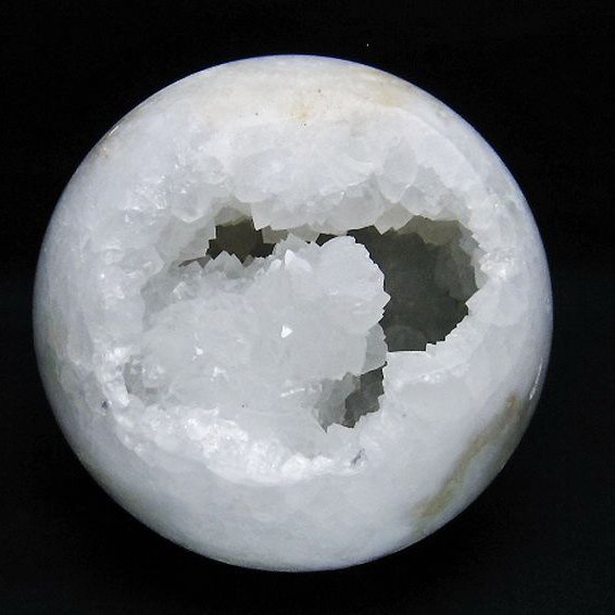 2.3Kg モロッコ産 水晶 笑口 丸玉 130mm [t722-1024]