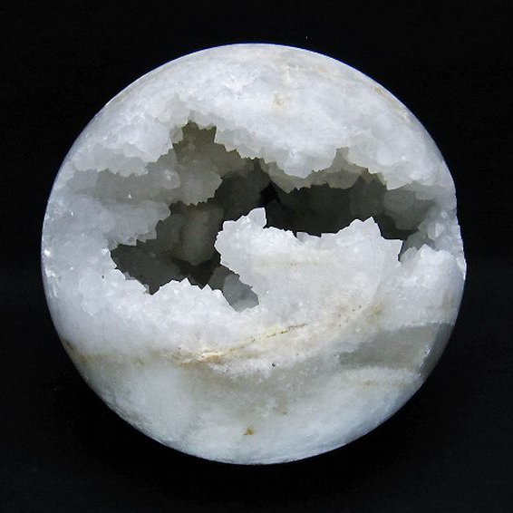 1.9Kg モロッコ産 水晶 笑口 丸玉 135mm [T722-1034]