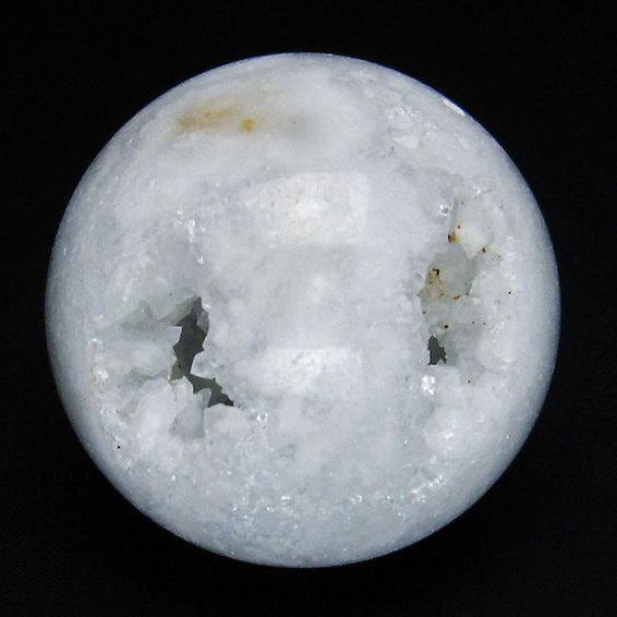 モロッコ産 水晶 笑口 丸玉 59mm [t722-893]