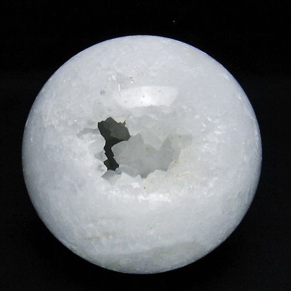 モロッコ産 水晶 笑口 丸玉 85mm [t722-947]