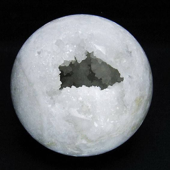 モロッコ産 水晶 笑口 丸玉 90mm [T722-957]