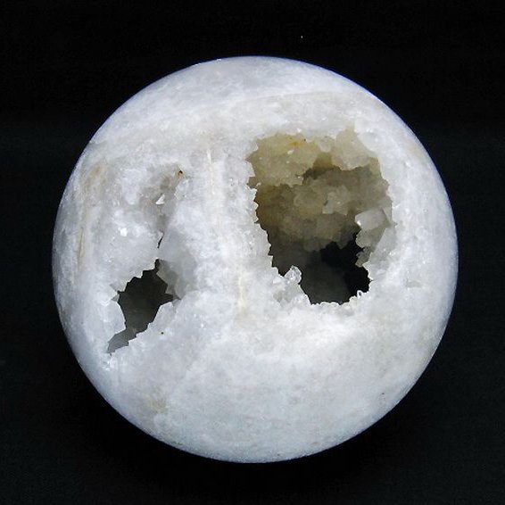 モロッコ産 水晶 笑口 丸玉 87mm [T722-959]