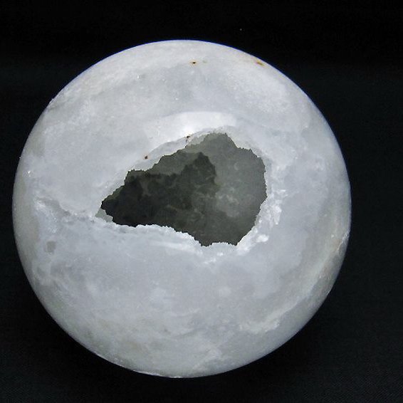 モロッコ産 水晶 笑口 丸玉 80mm [t722-966]