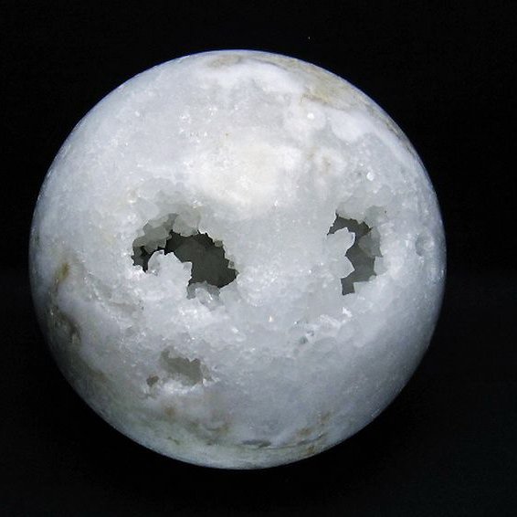 4.3Kg モロッコ産 水晶 笑口 丸玉 170mm [T722-996]