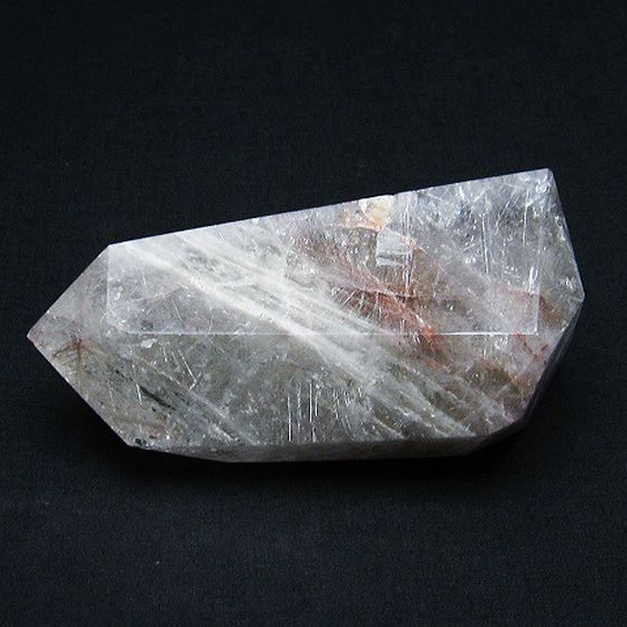 プラチナルチル入水晶 六角柱[T725-2213]