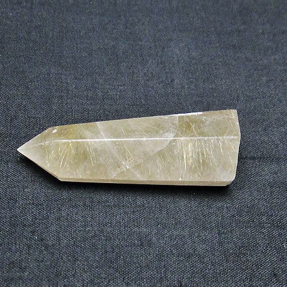 スモーキークォーツ 原石 ゴールドタイチンルチル 虹 六角柱 スモーキークォーツ 原石 ゴールドタイチンルチル 虹 六角柱