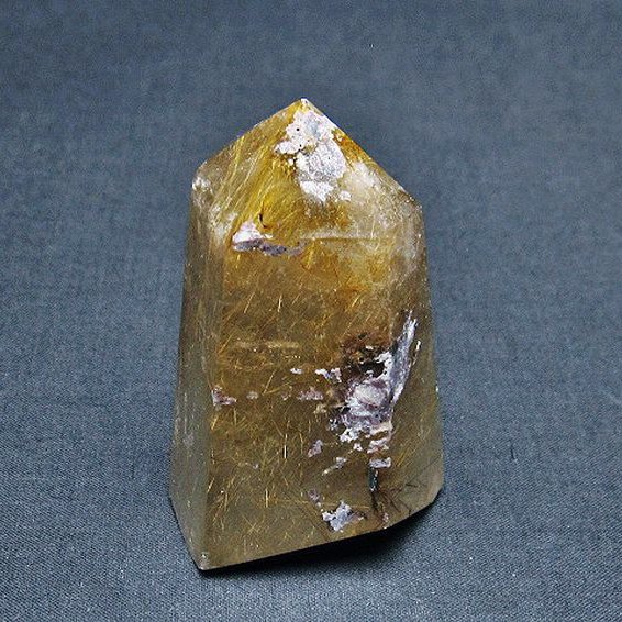 ゴールドタイチンルチル 六角柱[t725-2611]