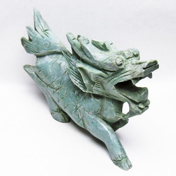 インド翡翠 キリン 置物[t726-1512]