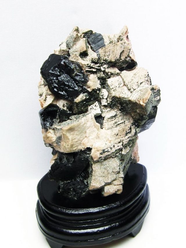 山東省産 モリオン 純天然 黒水晶 クラスター[T728-1840]