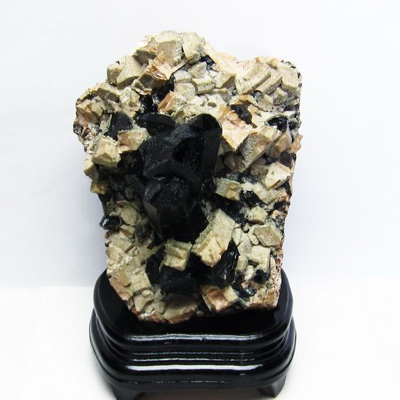 2.1Kg 山東省産  モリオン 純天然 黒水晶 クラスター[T728-1851]