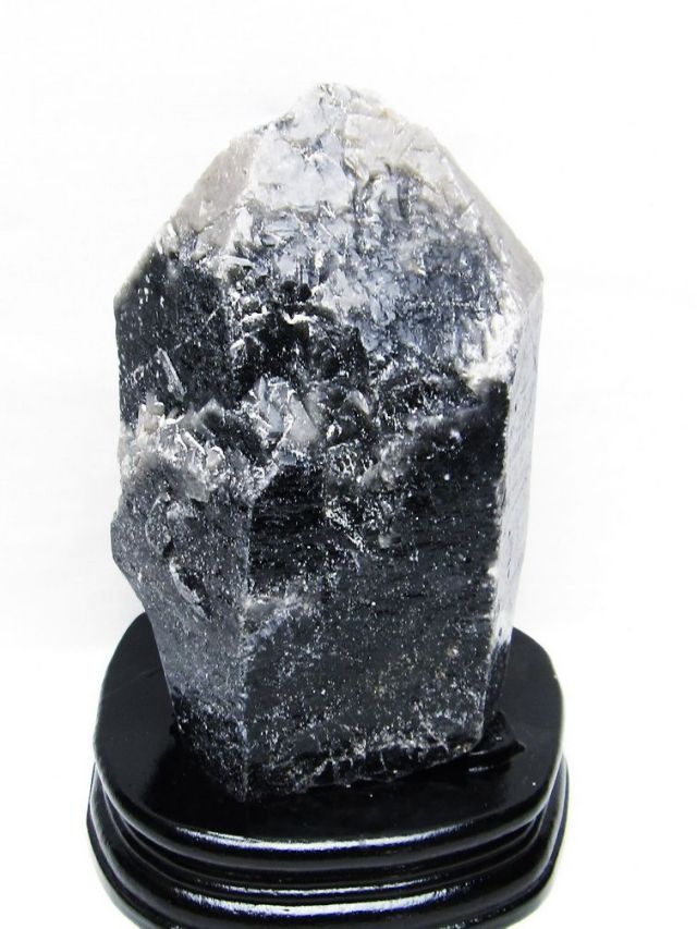 2.2Kg 山東省産 モリオン 純天然 黒水晶 原石 [t728-2362]