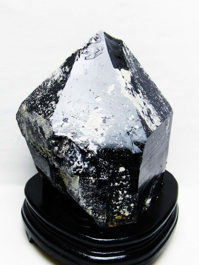 4.6Kg 山東省産 モリオン 純天然 黒水晶 原石 [t728-2384]