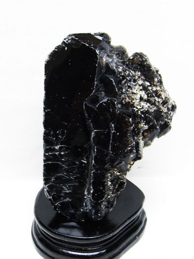 1.8Kg 山東省産 モリオン 純天然 黒水晶 原石 [t728-2392]