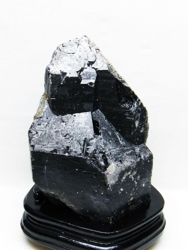 3.2Kg 山東省産 モリオン 純天然 黒水晶 原石[T728-2404]