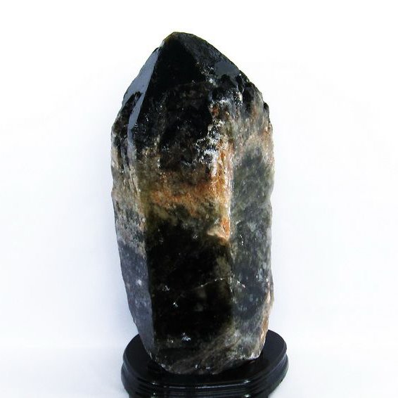 27.3Kg モリオン 純天然 黒水晶 カテドラルライブラリー 水晶 原石 同梱不可 [T735-3807]