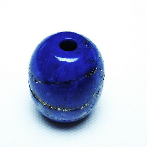 ラピスラズリ バレル型 ビーズ [t74-3756]