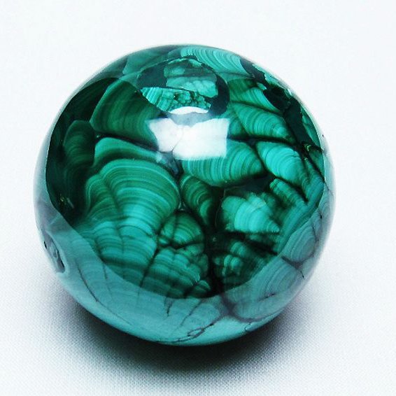 マラカイト  丸玉 55mm [T740-719]