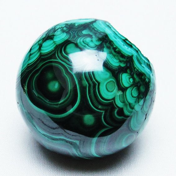 マラカイト 原石 ※欠け箇所などあり 58mm [T740-722]