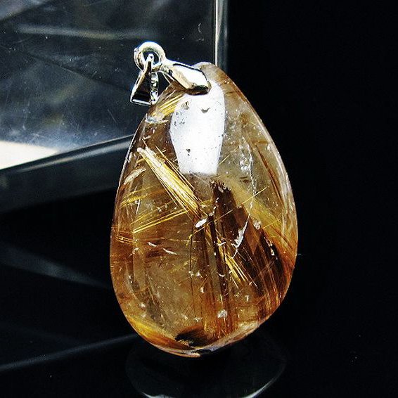 ゴールドタイチンルチル ペンダント [T741-2020]