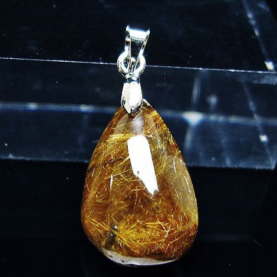 ゴールドタイチンルチル ペンダント [T741-2111]