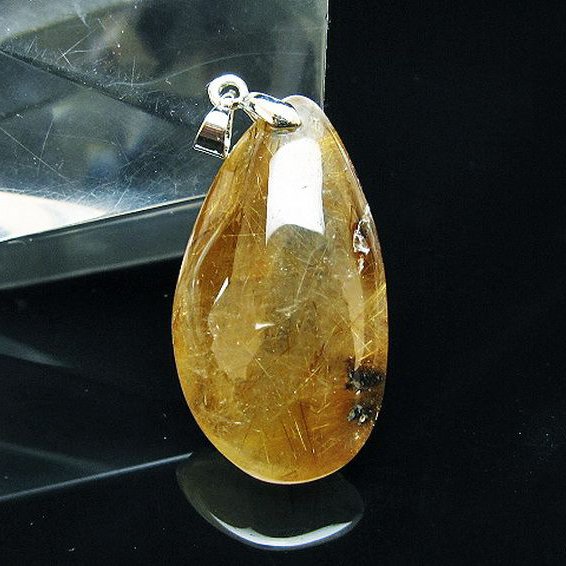 ゴールドタイチンルチル ペンダント [T741-2230]