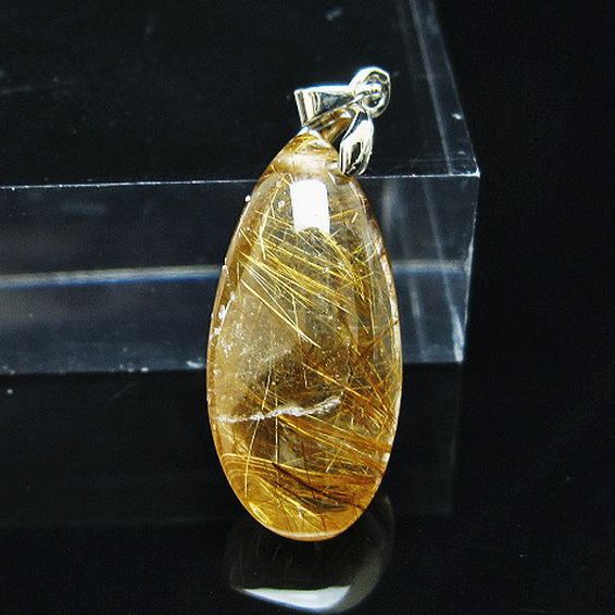 ゴールドタイチンルチル ペンダント [T741-2250]