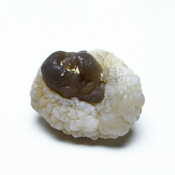 カルセドニーノジュール(球状玉髄) モロッコ産 ツーソン展示会品[T742-613]