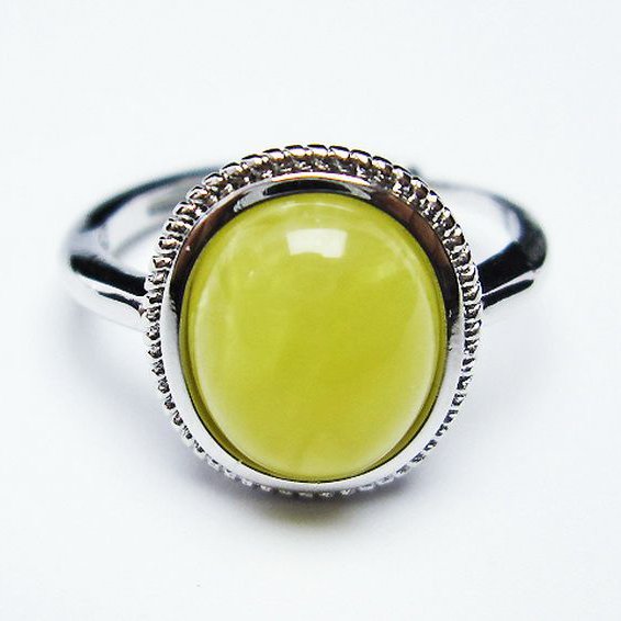 アンバー 琥珀 指輪 (16号)[T746-3326]