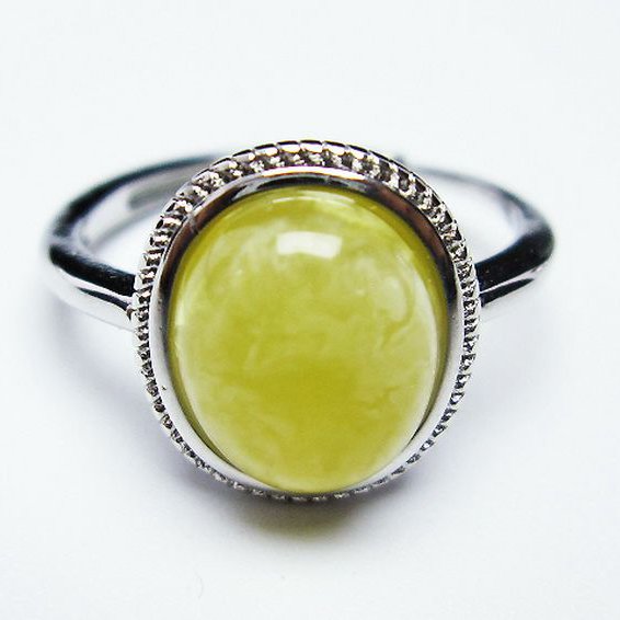 アンバー 琥珀 指輪 (18号)[T746-3341]