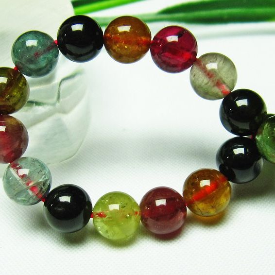 ミックスカラートルマリン ブレスレット 7mm [t75-5398]