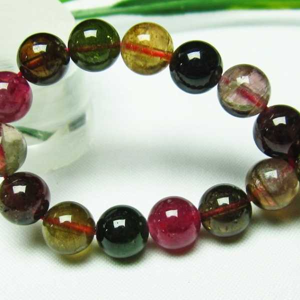 ミックスカラートルマリン ブレスレット 8mm [T75-5409]