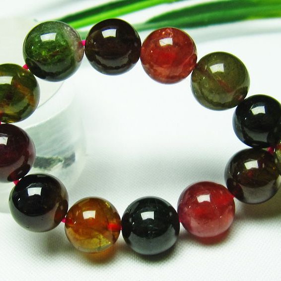 ミックスカラートルマリン ブレスレット 9mm [t75-5416]