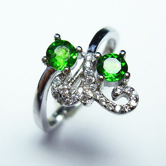 クロムダイオプサイド 指輪 (14号)[T75-5767]