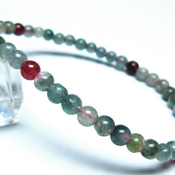ミックスカラートルマリン ブレスレット 4mm [t75-7331]