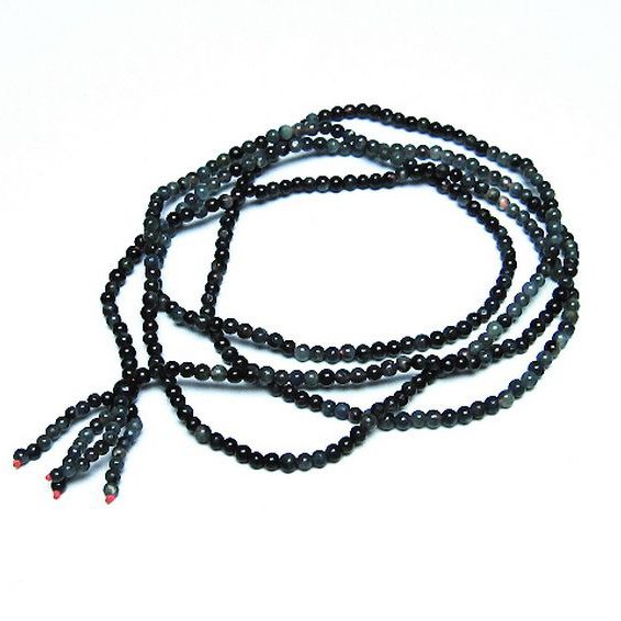 トルマリン3重 ブレスレット ネックレス 兼用可 3mm [t75-7440]