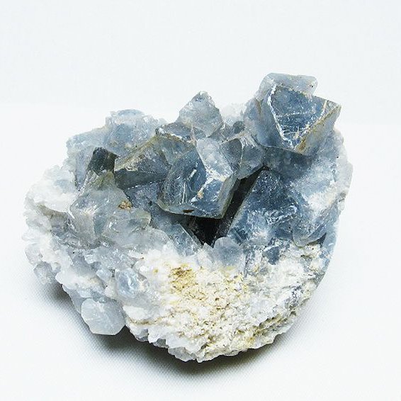 セレスタイト 天青石 ハートシェイプ 原石[t756-5173]