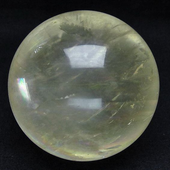 虹入り カルサイト 丸玉 76mm [t758-1239]