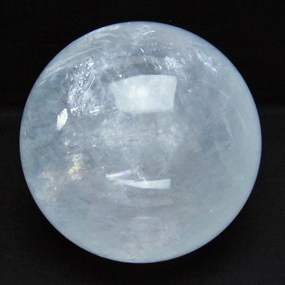 2.2Kg 虹入り カルサイト 丸玉 115mm [t758-2005]