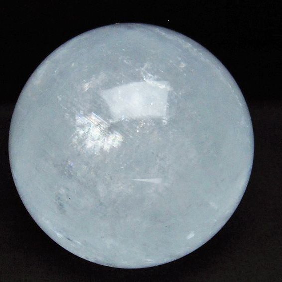 天然石 ＊ 丸玉 カルサイト お守り 置物 約100mm